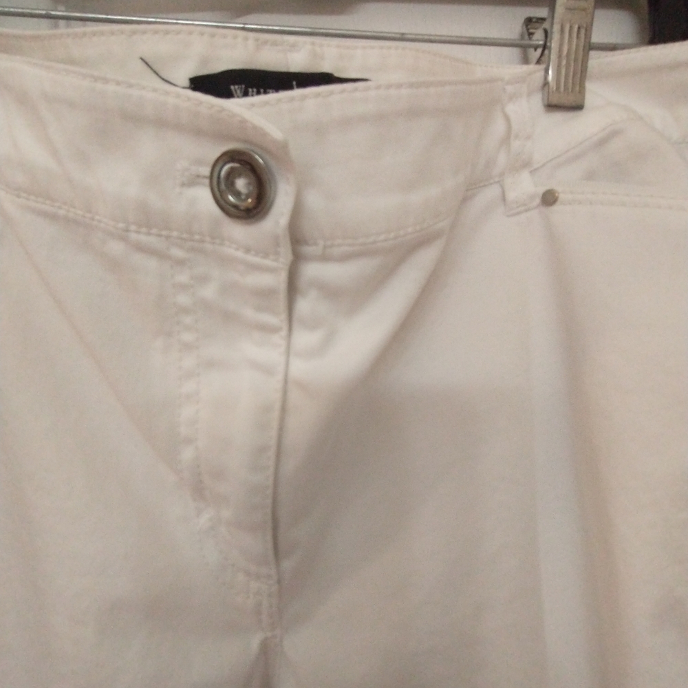 White House Black Market White Straight Leg  Cropped Jeans - Picture 5 of 12